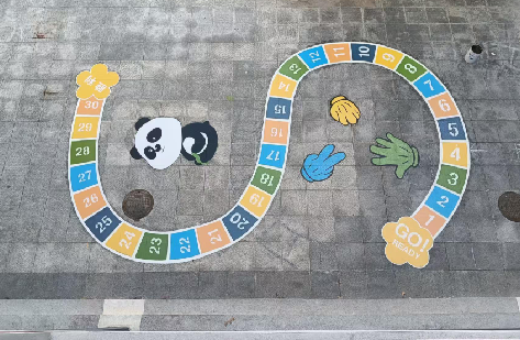 新干县地面游戏彩绘